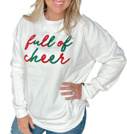 Full of Cheer Belgian Cream High Low Pullover