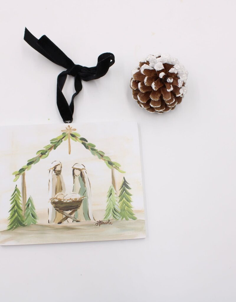 4.5" Evergreen Nativity Ornament