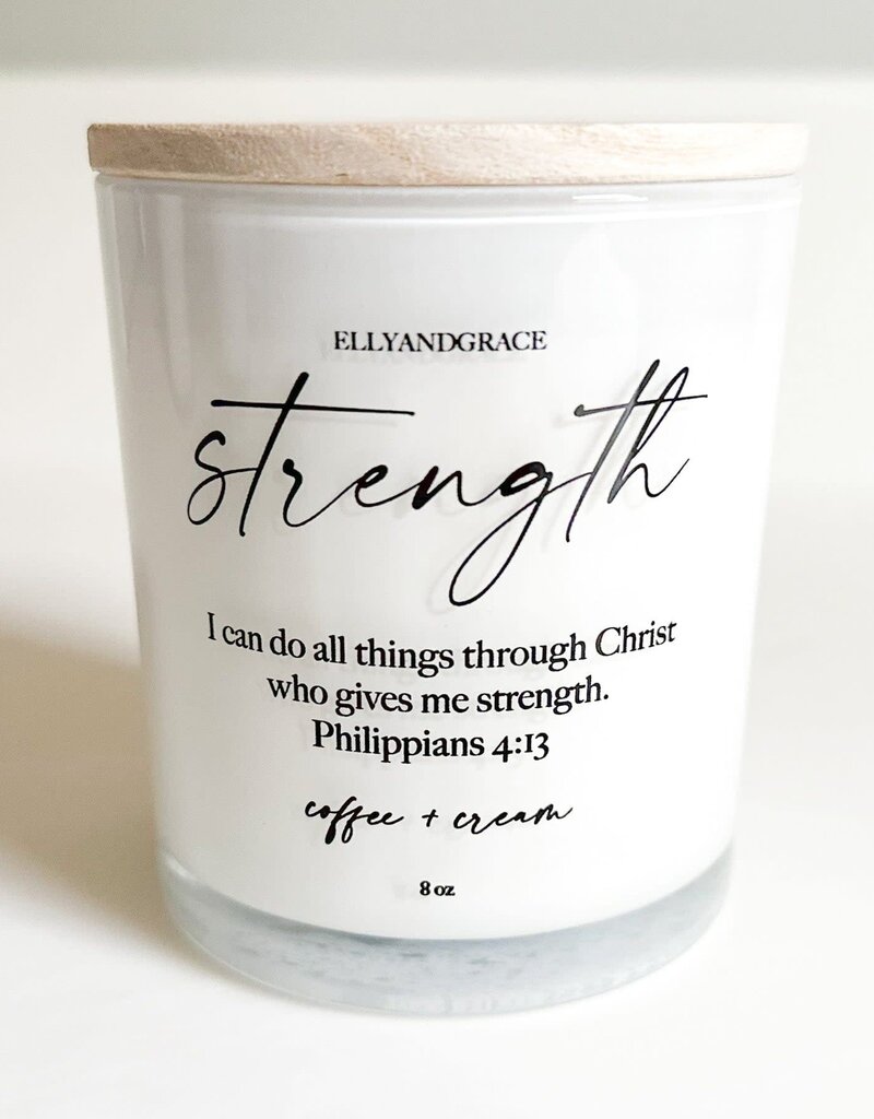 STRENGTH GLASS SOY CANDLE
