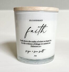 FAITH GLASS SOY CANDLE