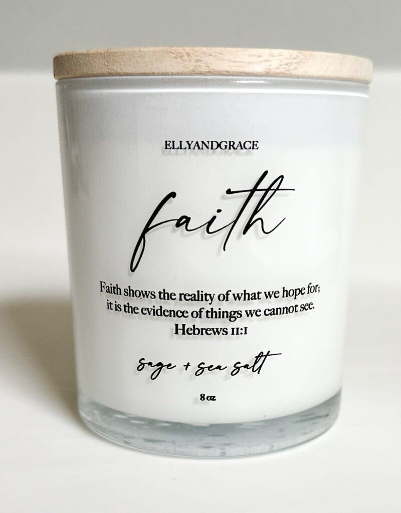 FAITH GLASS SOY CANDLE