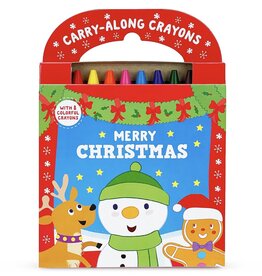 Merry Christmas Take Along Coloring Pad w/ Crayons