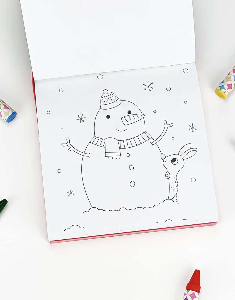Merry Christmas Take Along Coloring Pad w/ Crayons