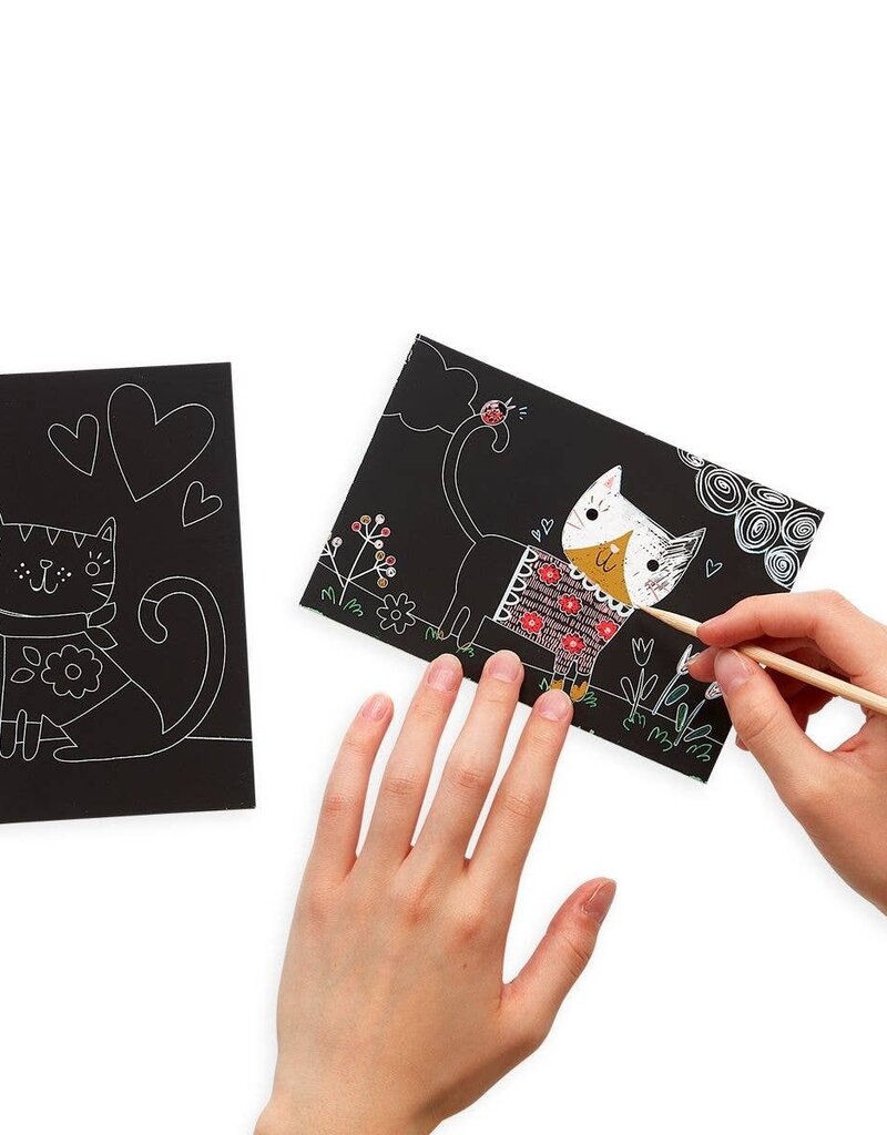 OY Scratch & Scribble Mini Scratch & Scribble Art Kit: Cutie Cats