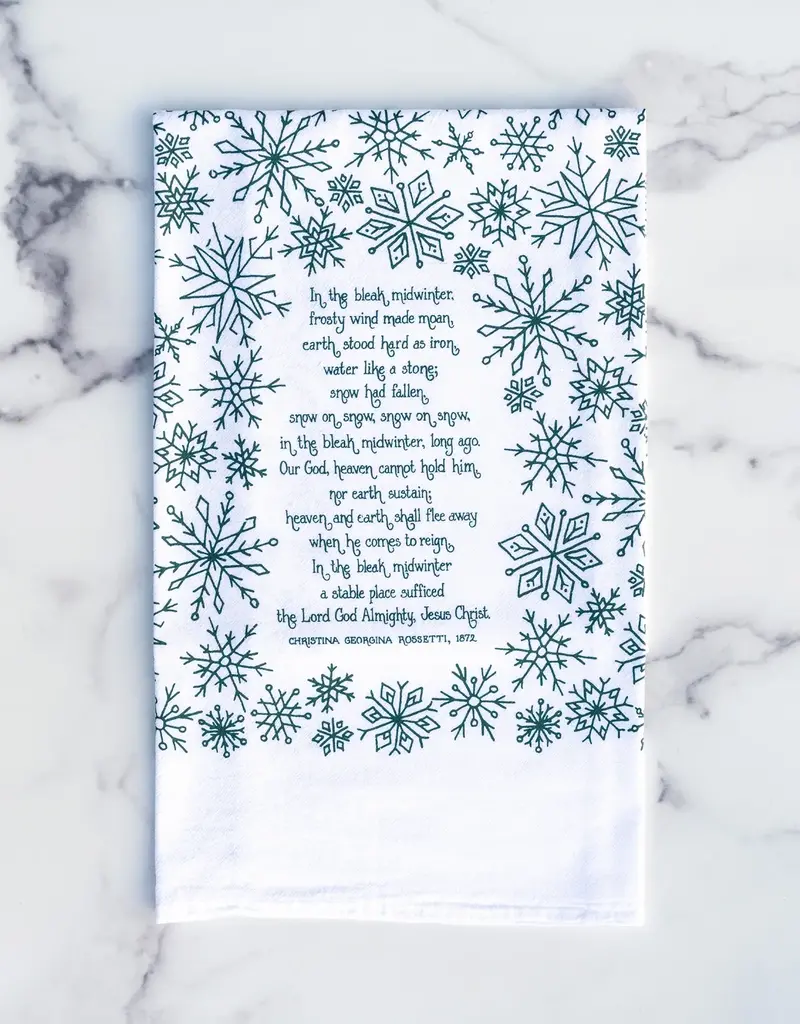 In the Bleak Midwinter Christmas Tea Towel