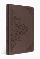 ESV Value Thinline Bible-Chestnut Filigree Design TruTone