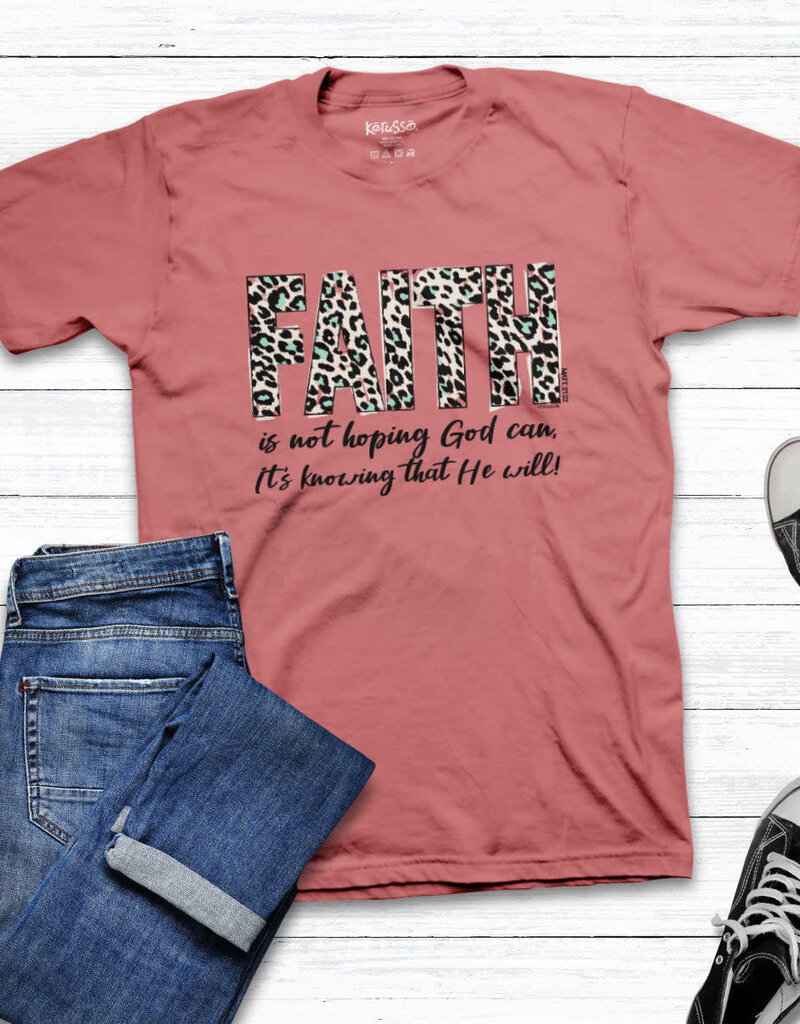 Faith Leopard  T-Shirt