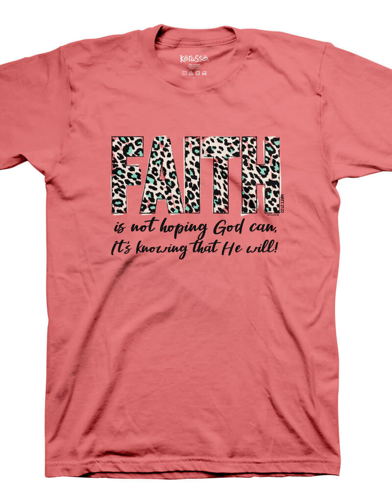 Faith Leopard  T-Shirt