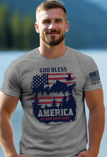 God Bless America Scene HOLD FAST Mens T-Shirt