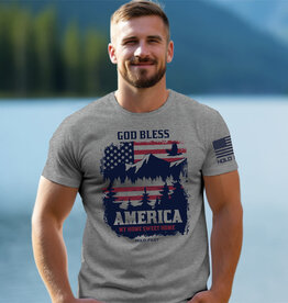 God Bless America Scene HOLD FAST Mens T-Shirt