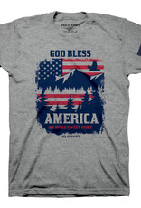 God Bless America Scene HOLD FAST Mens T-Shirt