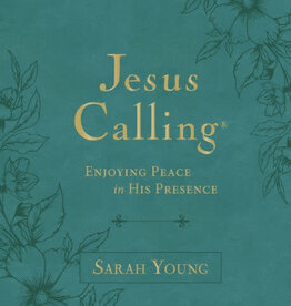 Jesus Calling, Large Text Teal Leathersoft, with Full Scriptures: