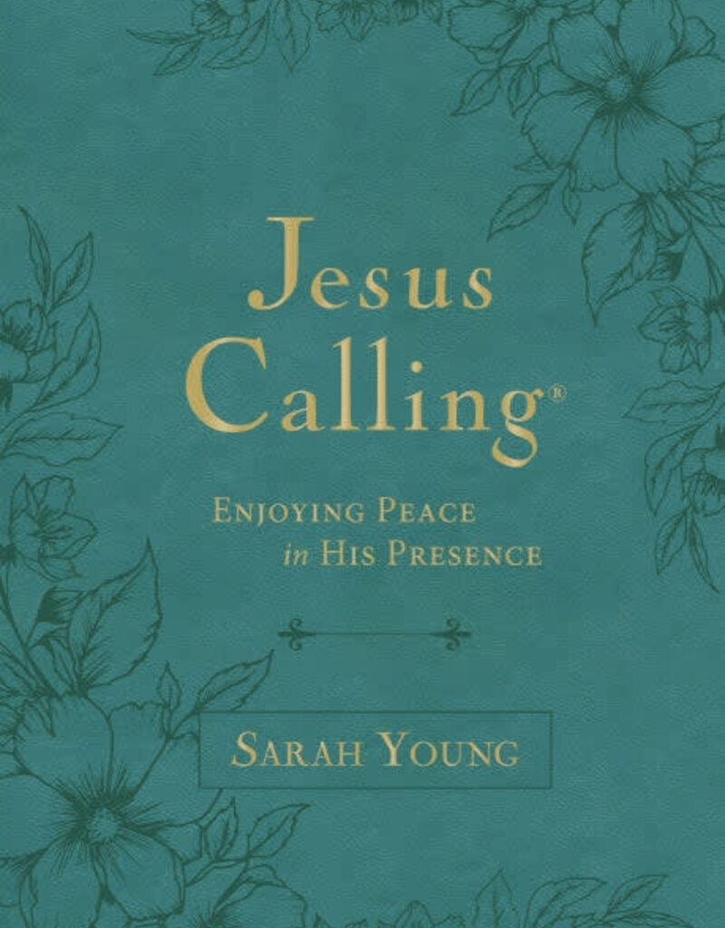 Jesus Calling, Large Text Teal Leathersoft, with Full Scriptures: