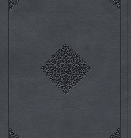 ESV Large Print Wide Margin Bible  TruTone®, Slate Blue, Ornament Design