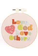 Embroidery Kit - Love God Love Others