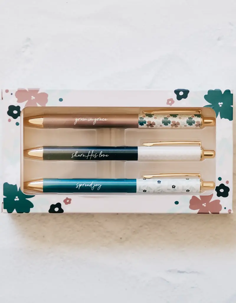 Grow in Grace Pen Set