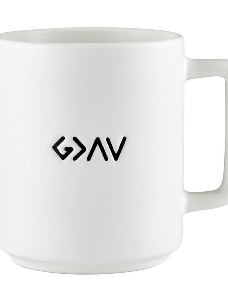 Matte Cafe Mug-God Is Greater (15 Oz)