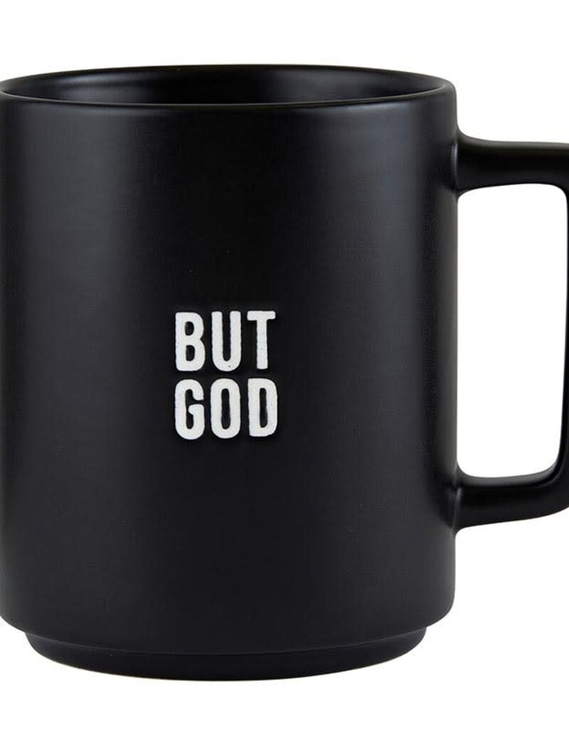 Matte Cafe Mug-But God (15 Oz)