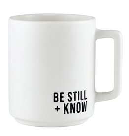 Matte Cafe Mug-Be Still & Know (15 Oz)