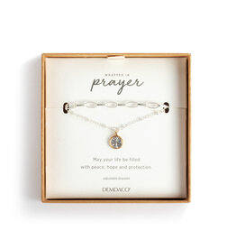 Wrapped in Prayer Layer Bracelet - Silver