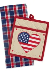 AMERICANA LOVE POTHOLDER GIFT SET