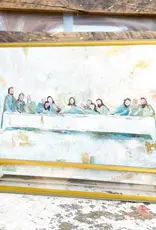 Jesus 'the Last Supper' in Acrylic Gold Frame  4x6