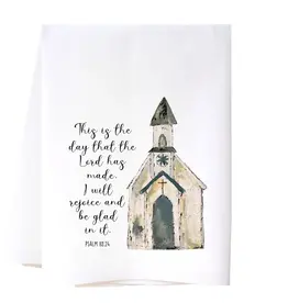 This Is the Day - White Church Flour Sack Towel