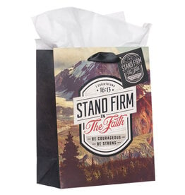Stand Firm in the Faith Mountain View Medium Gift Bag - 1 Corinthians 16:14