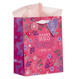 Chosen Loved Beautiful Pink Medium Gift Bag - 1 Peter 2:9