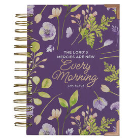 New Mercies Floral Wirebound Journal - Lamentations 3:22-23