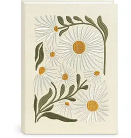 Fabric Embroidered Journal Flower Market Daisy