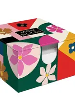 Hinged Memo Box with Pen Modern Mom Geo Floral