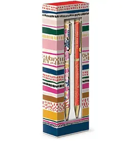 Boxed Pen Set of 2 Modern Mom Stripe