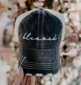 Blessed (Small Cursive) Trucker Hat