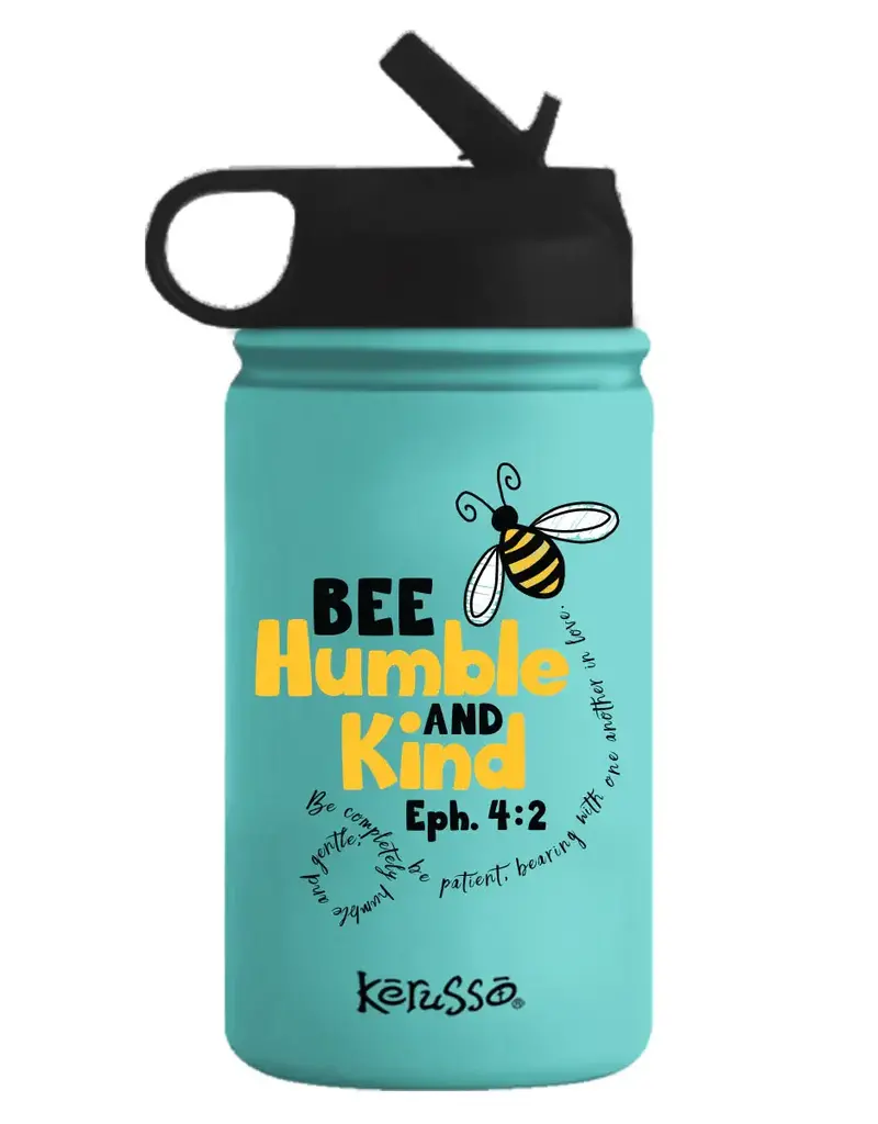 12 oz Stainless Steel Sport Bottle Bee Humble
