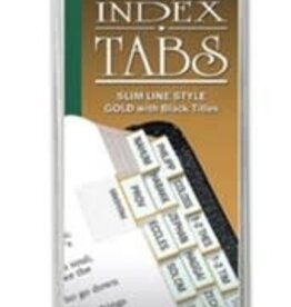BIBLE INDEX TABS  GOLD