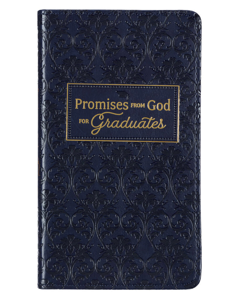 Promises From God For Graduates Navy Faux Leather Gift Book