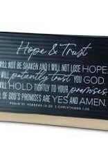 Hope & Trust Desk Plaque