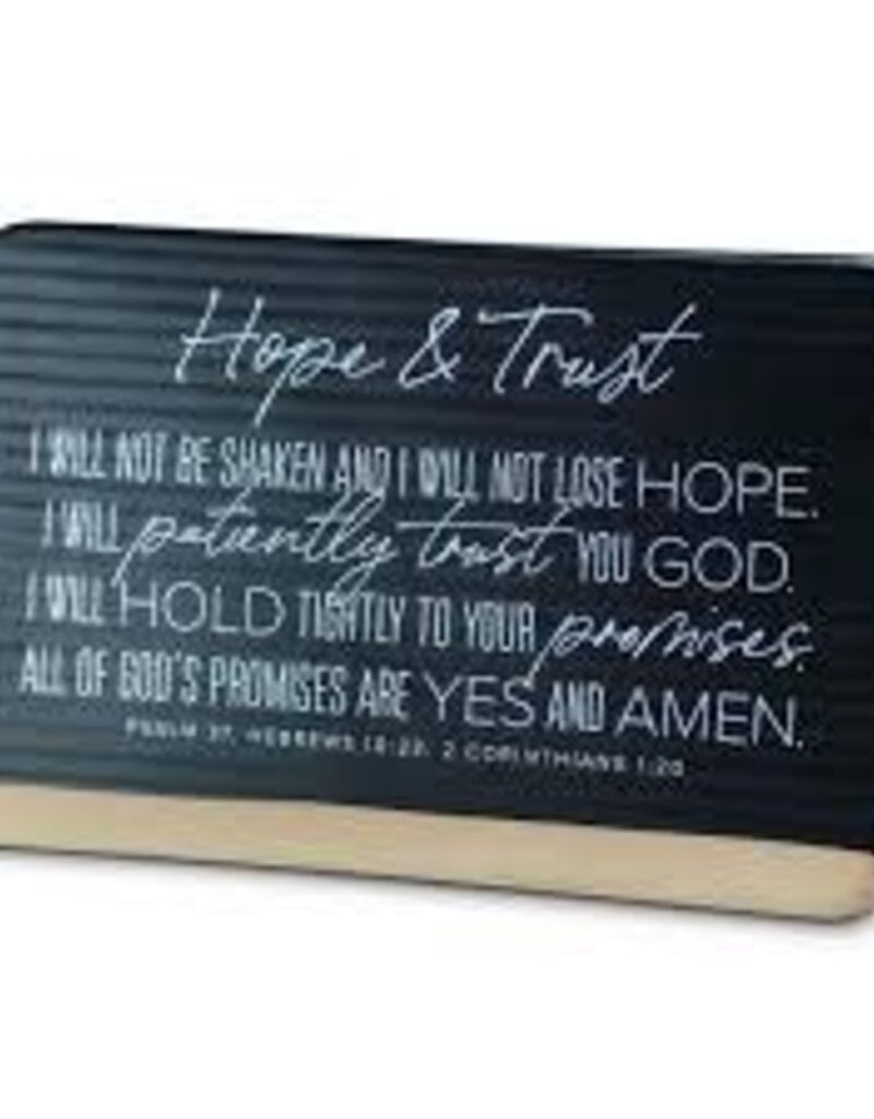 Hope & Trust Desk Plaque