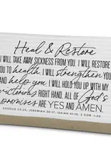 Heal And Restore, God's Promises Sign