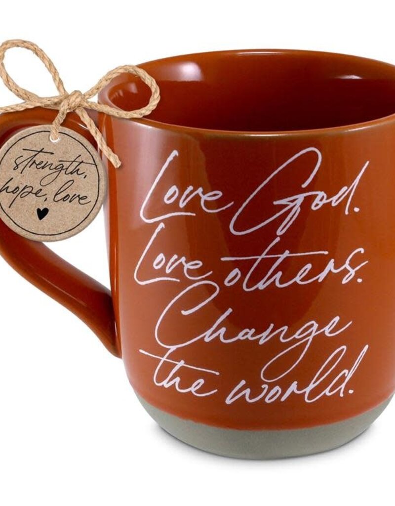 COFFEE MUG LOVE GOD LOVE OTHERS SIENNA