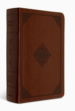 ESV Study Bible, Personal Size, TruTone, Saddle, Ornament Design