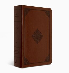 ESV Study Bible, Personal Size, TruTone, Saddle, Ornament Design