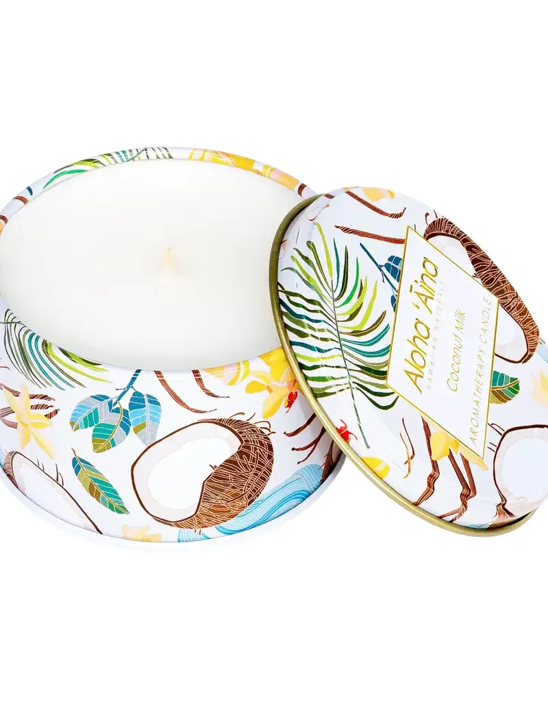 Aloha 'aina - Coconut Milk Gold Tin Candle