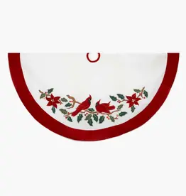 48" Red Cardinal Tree Skirt