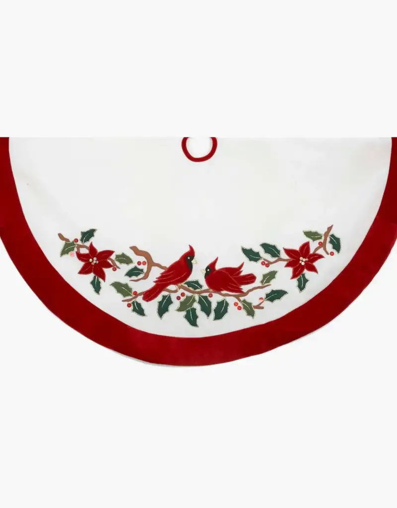 48" Red Cardinal Tree Skirt