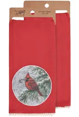 Winter Cardinal Kitchen Towel