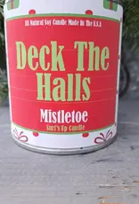 Mistletoe Red & Green Christmas Pint Candle