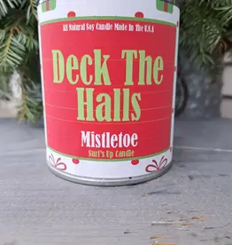 Mistletoe Red & Green Christmas Pint Candle
