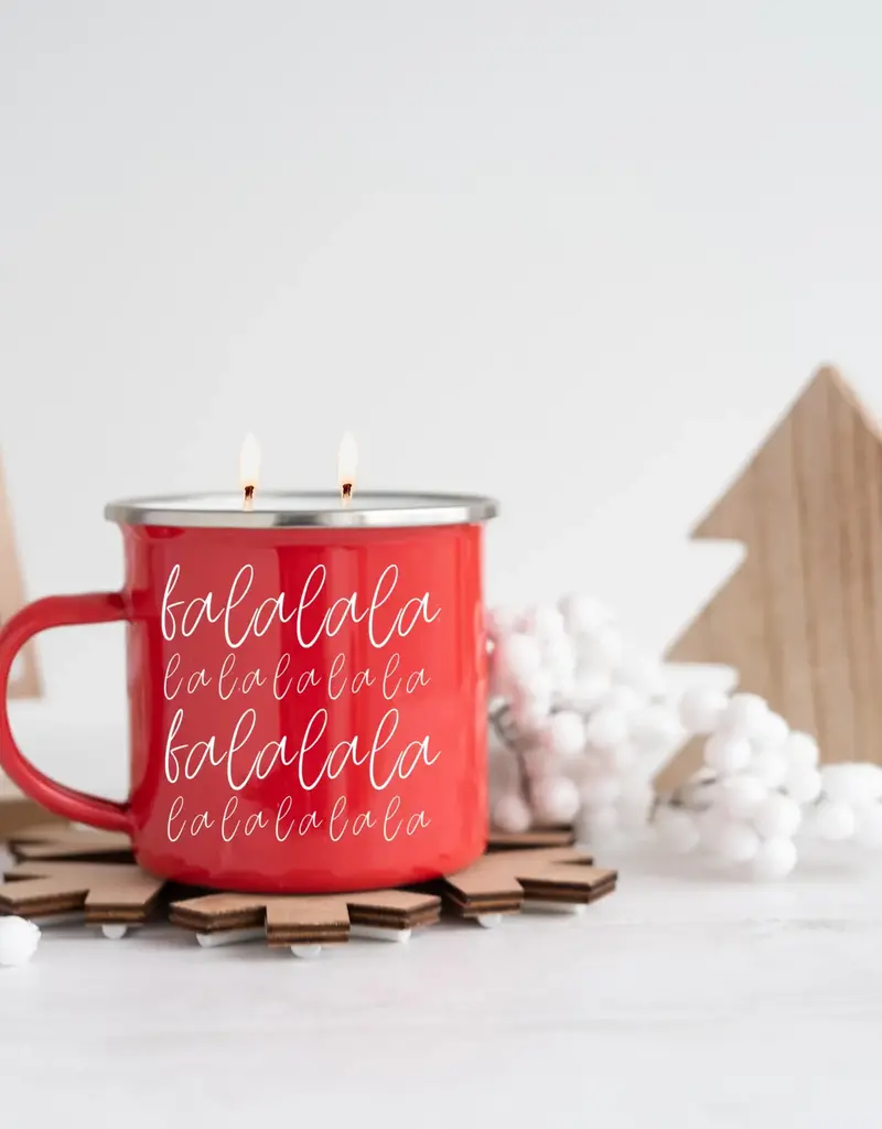 Holiday Mug Candle- Fa LaLaLa